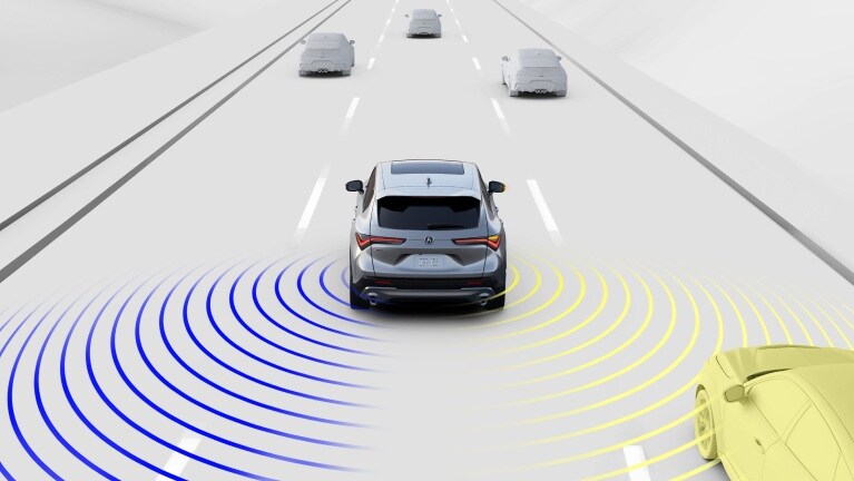 Sistema de información de puntos ciegos de la Acura ADX 2025