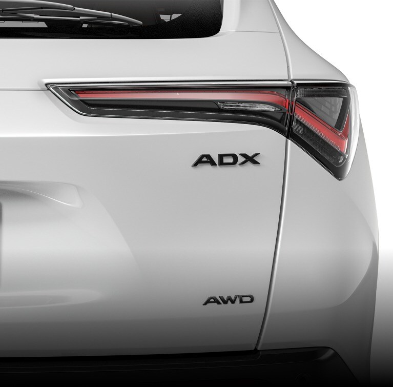 Emblemas en negro brillante de la Acura ADX 2025