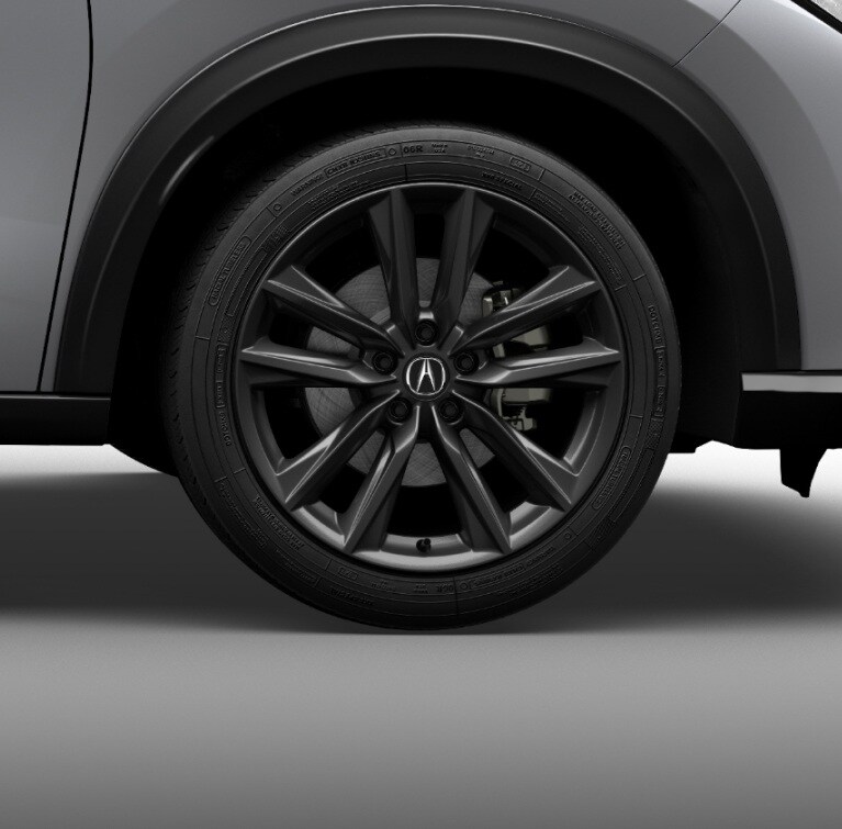 Acura ADX 2026 con ruedas de 19 pulgadas en Shark Gray. Acura ADX 2026 con ruedas de 19 pulgadas en Shark Gray.