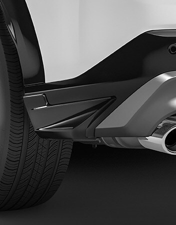 Se muestra la Acura ADX 2026 en Platinum White Pearl con los deflectores de chasis traseros accesorios. Se muestra la Acura ADX 2026 en Platinum White Pearl con los deflectores de chasis traseros accesorios.