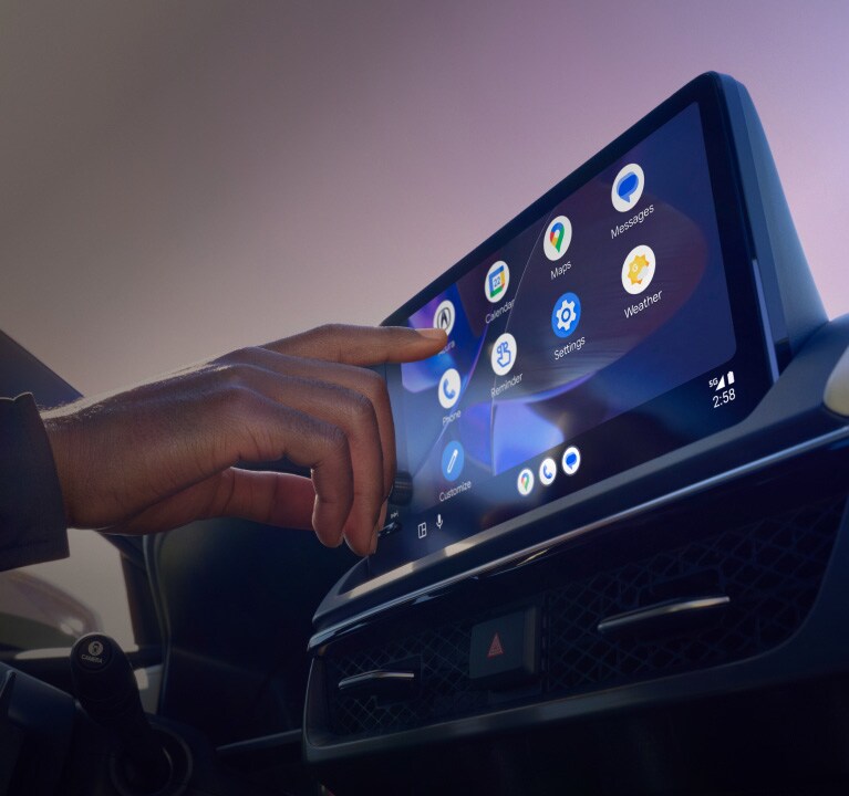 Acura ADX A-Spec 2026 con Paquete Avanzado e interior de color Orchid, con compatibilidad inalámbrica con Android Auto™. Acura ADX A-Spec 2026 con Paquete Avanzado e interior de color Orchid, con compatibilidad inalámbrica con Android Auto™.