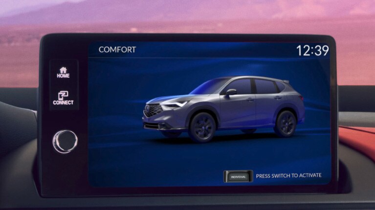 Acura ADX 2026 con el sistema dinámico integrado en modo Comfort.