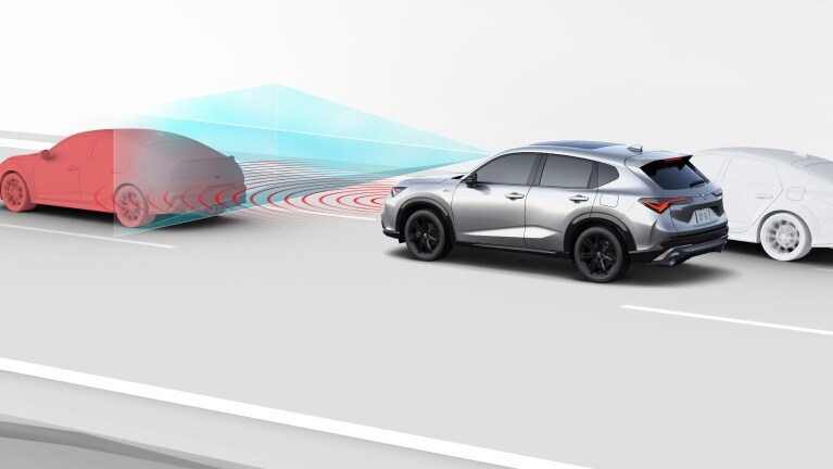 Acura ADX 2026 con Collision Mitigation Braking System. Acura ADX 2026 con Collision Mitigation Braking System.