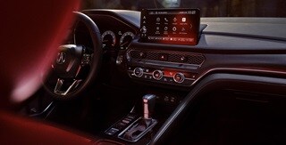 Pantalla central y transmisión CVT del Integra 2023 Pantalla central y transmisión CVT del Integra 2023