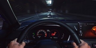 Detalle de la pantalla a la altura de la vista del Integra 2023 Detalle de la pantalla a la altura de la vista del Integra 2023