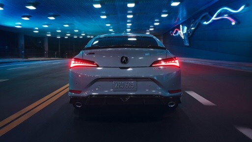 Acura Integra 2026 con el sistema de suspensión adaptativa. Acura Integra 2026 con el sistema de suspensión adaptativa.