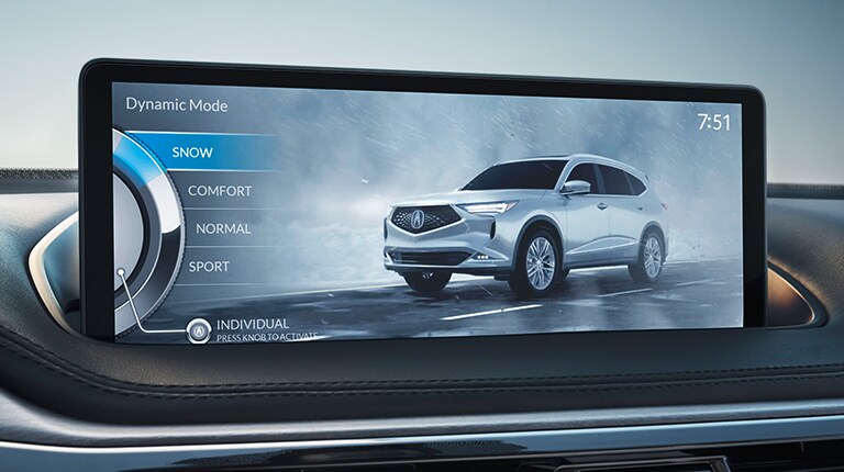 Modo Snow del sistema dinámico integrado de la Acura MDX 2022