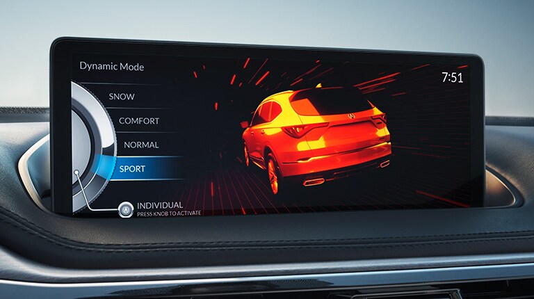 Modo Sport del sistema dinámico integrado de la Acura MDX 2022