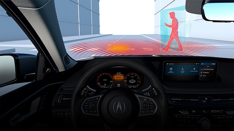 Detección de peatones de la Acura MDX 2022