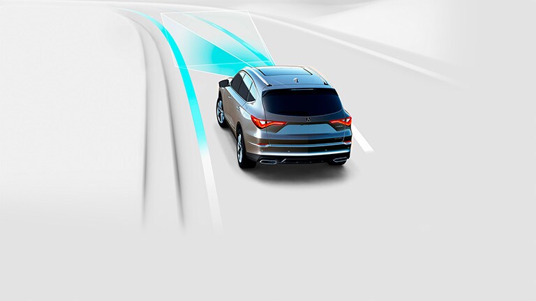 Mitigación de salida de carril de la Acura MDX 2022