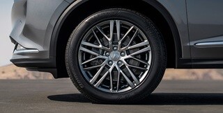 Ruedas de 20 pulgadas más grandes y anchas de la Acura MDX 2022