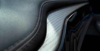 Madera gris oscura de poro abierto de la Acura MDX 2022