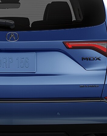 Emblemas en negro brillante accesorios de la MDX 2025