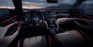 Diseño interior de primera calidad centrado en el conductor de la Acura MDX 2025 con Paquete Type S Avanzado Diseño interior de primera calidad centrado en el conductor de la Acura MDX 2025 con Paquete Type S Avanzado