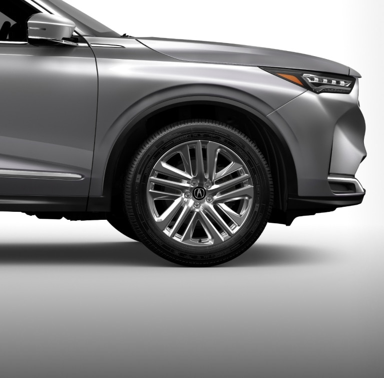 Acura MDX 2026 con ruedas accesorias de 20 pulgadas con acabado cromado 