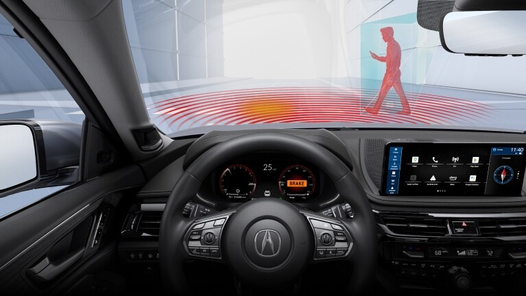 Detección de peatones de la Acura MDX 2026