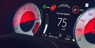 Pantalla de información múltiple de la Acura RDX 2022 con motor VTEC turboalimentado Pantalla de información múltiple de la Acura RDX 2022 con motor VTEC turboalimentado