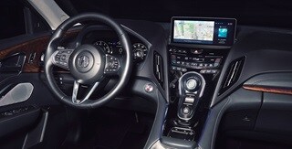 Detalle de madera auténtica de poro abierto de la Acura RDX 2022 Detalle de madera auténtica de poro abierto de la Acura RDX 2022