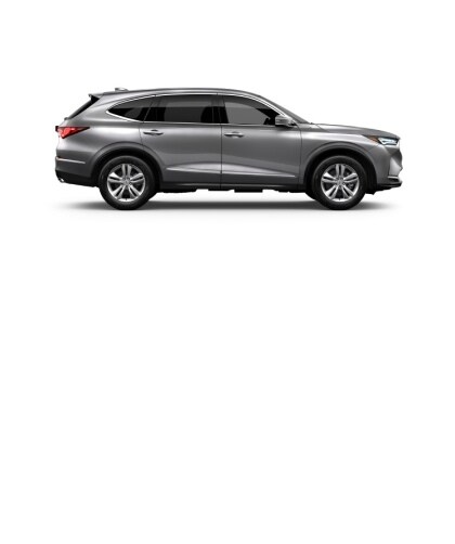 Vista lateral de la MDX en Lunar Silver Metallic