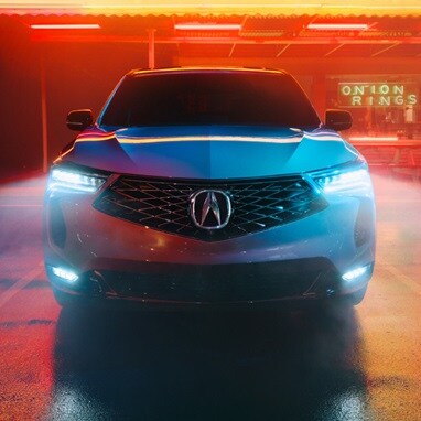 Rejilla delantera pentagonal con forma de diamante de la Acura RDX 2026