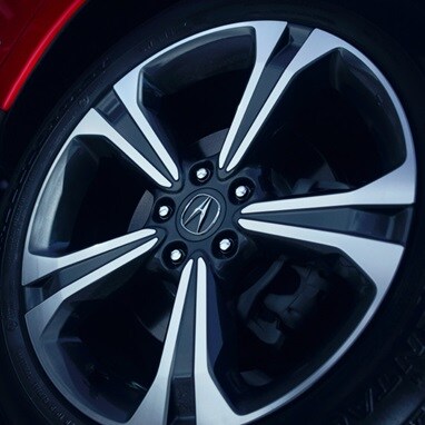 Ruedas de 19 pulgadas en Shark Gray con acabado mecanizado de la Acura RDX 2026