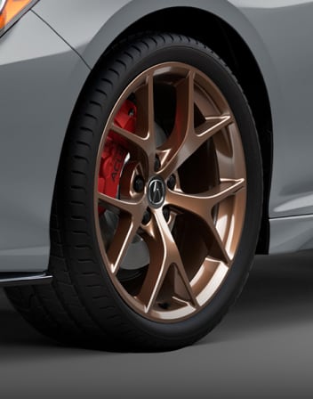 Ruedas de aleación de cobre de 20 pulgadas accesorias del Acura TLX 2025 con Paquete Type S.