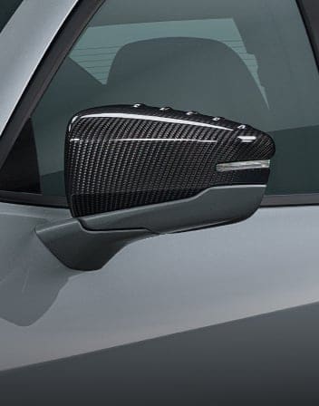 Cubierta para espejo de puerta accesoria del Acura TLX 2025 con Paquete Type S – Fibra de carbono.