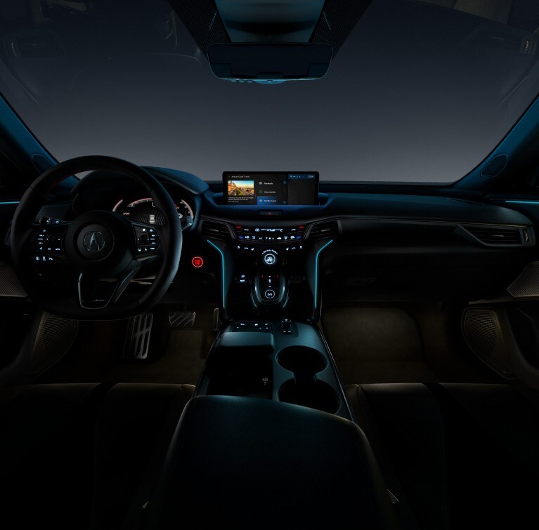 Modelo de iluminación ambiental Pacific Coast del Acura TLX 2025.