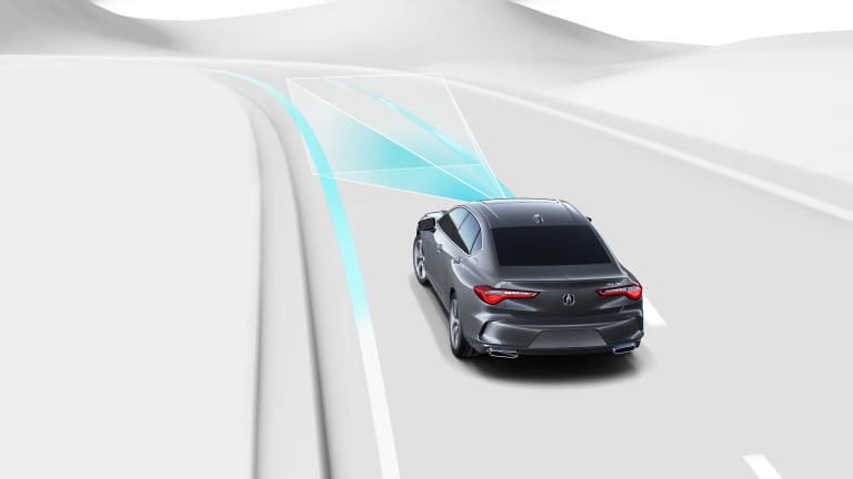 Sistema de asistencia para mantenerse en el carril del Acura TLX 2025.