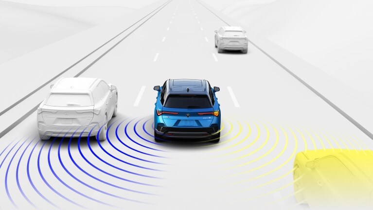 Alerta de zona ciega lateral de AcuraWatch de la Acura ZDX 2024