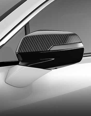 Cubierta para espejo de puerta de fibra de carbono de la Acura ZDX 2024