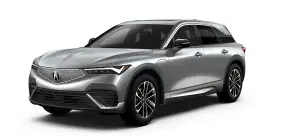 Exterior de la Acura ZDX A-Spec 2024 con tracción trasera en Mercury Silver Metallic