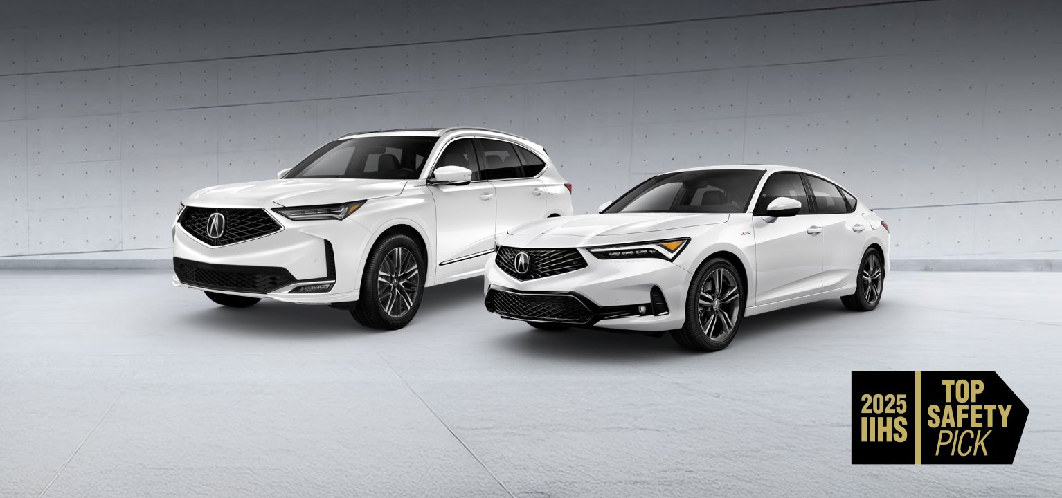La 2025 MDX y el Integra son ganadores del premio 2025 TOP SAFETY PICK+ del IIHS.