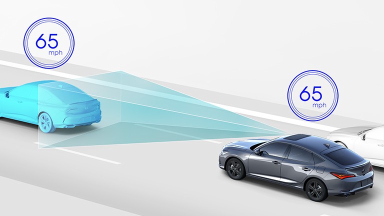 ACC (control automático de crucero adaptable) con intervalos de velocidad reducida del Integra 2025