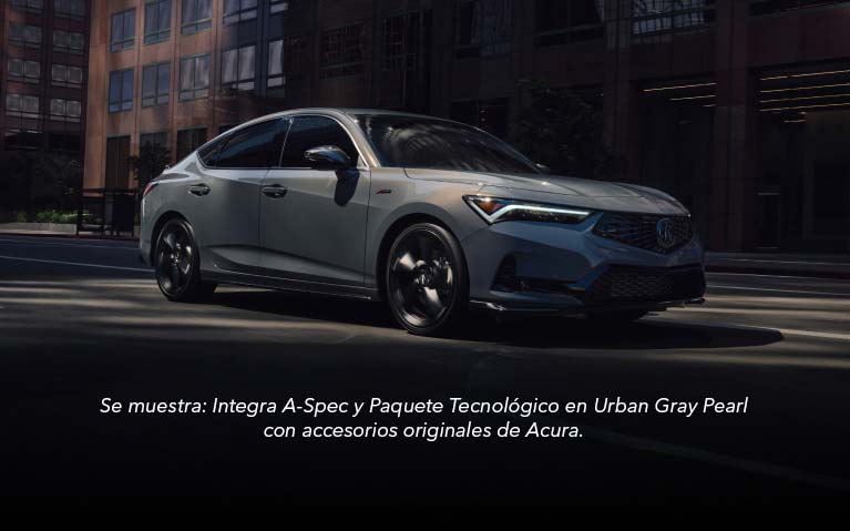 Acura Integra A-Spec 2026 con Paquete Tecnológico en Urban Gray Pearl con accesorios originales de Acura