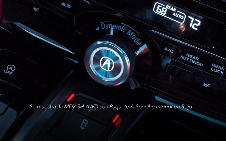 Modos de manejo de la Acura MDX 2026 con Paquete Type S Avanzado e interior de color Ebony